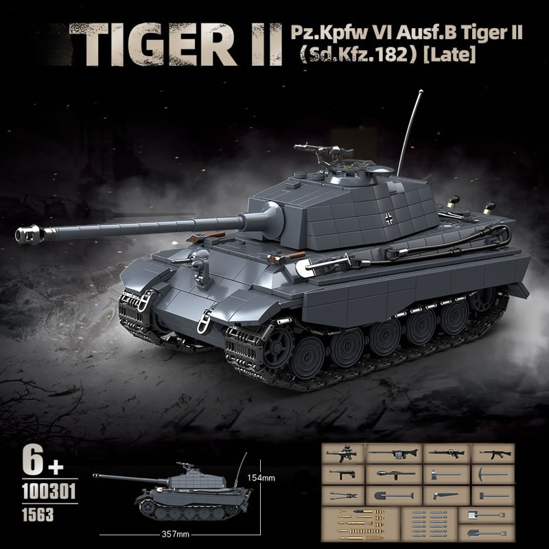 WW2 militar el tanque pesado K - Lego Compatible Military Tank reseña y precio