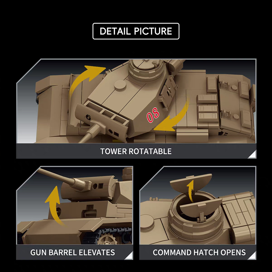 Bloques de Construcción del Ta - Lego Compatible Military Tank reseña y precio